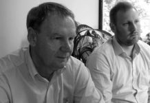 Kenneth Westermark y Tuomas Halttunen, gerente de Ventas y vicepresidente de la compañía finlandesa Hew Saw, integrante del grupo Veisto Oy, y que opera en Sudamérica a través de la empresa Inderfor SA.