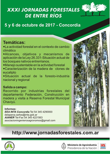programa de jornadas forestales de Entre Ríos 2017