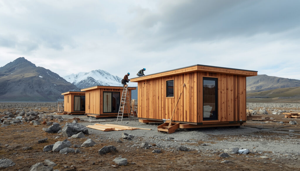 construcción modular con madera